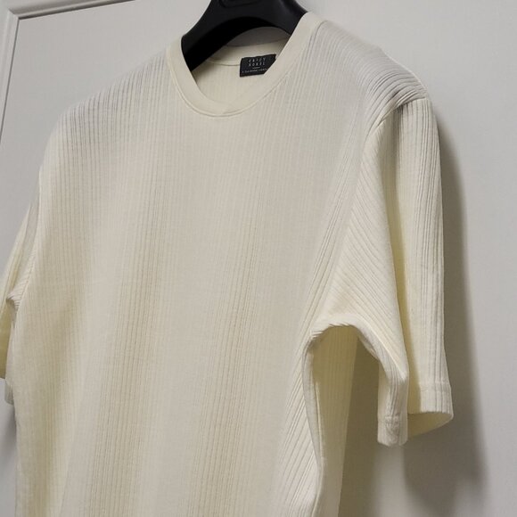 Crazy Horse Claiborne T Shirt Rib Knit Mens Large Combed Cotton Made in Peru - Picture 7 of 13